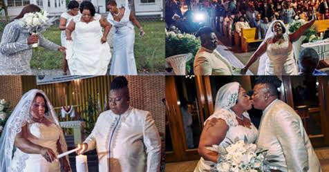 Two female pastors shock the world as they happily get married, they claim God instructed them to marry.
