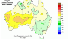 Australia’s nationwide mean temperature for the month of June was warmer than usual. Picture: BoM