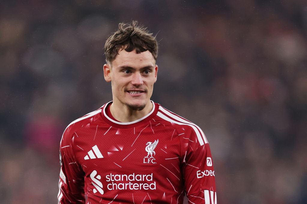Florian Wirtz of Liverpool looks on during the UEFA Champions League 2026/27 League Phase MD3 match between Liverpool FC and Villarreal CF