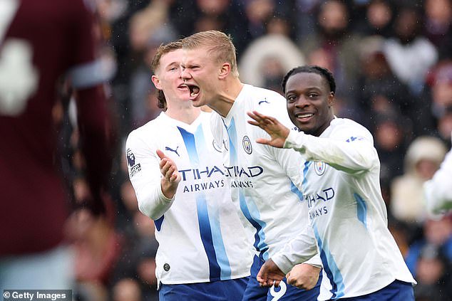 Erling Haaland scored City's equaliser early in the second-half