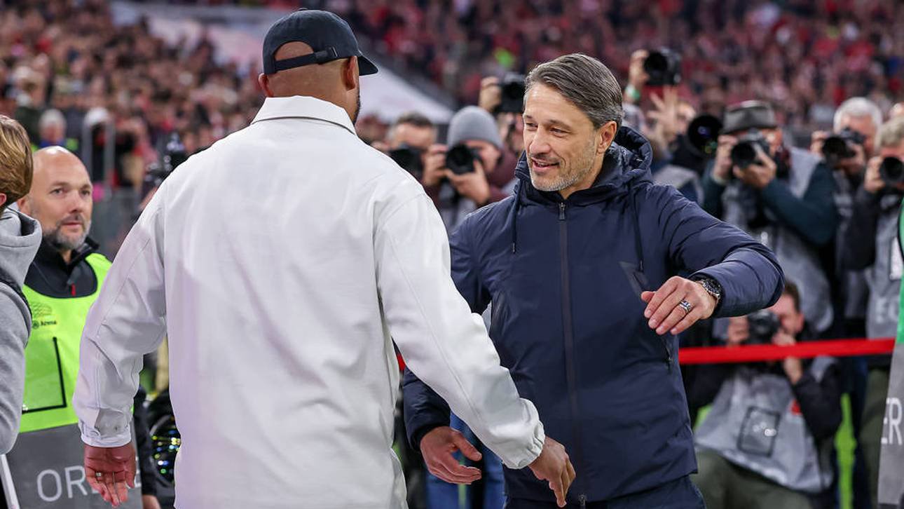 Niko Kovac (r.) reagierte auf Vincent Kompanys Zusammenbruch