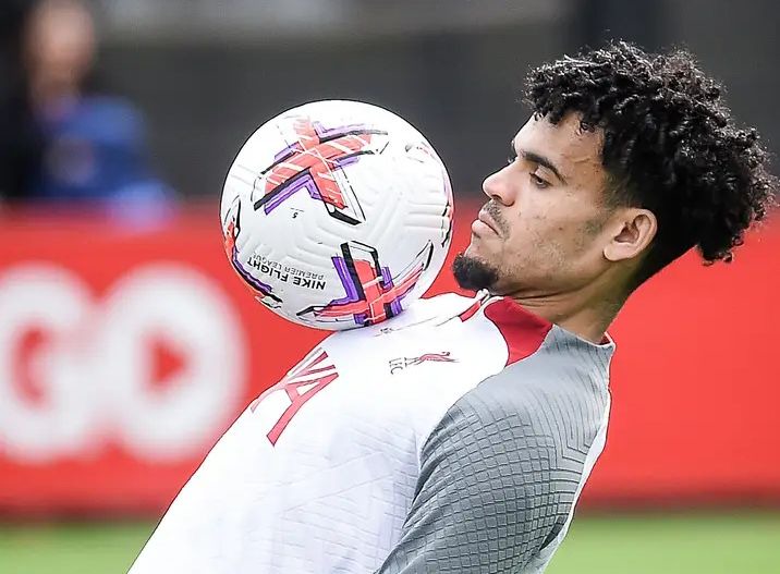 Injury Boost For Liverpool As Star Player, Diaz Returns To Training Ahead Of Clash Against Man City