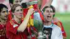 Spain celebrate after winning Euro 2008