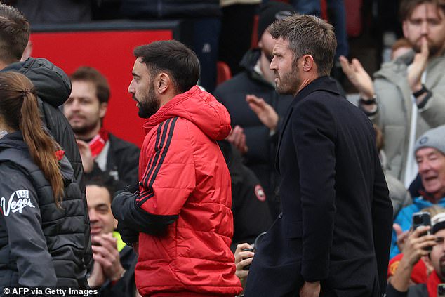 Carrick dropped Fernandes after his midweek outburst in the media and refused to turn to him