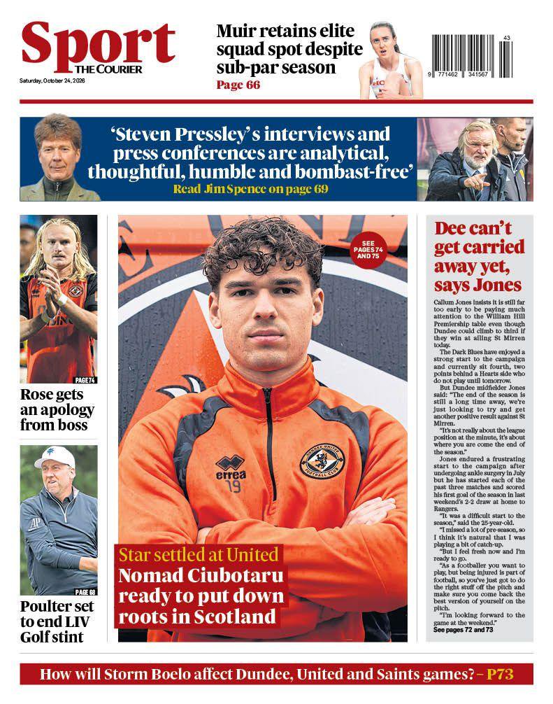 Back page of The Courier