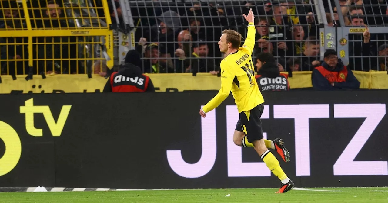 Späte Erlösung für Dortmund gegen Hütter-Elf