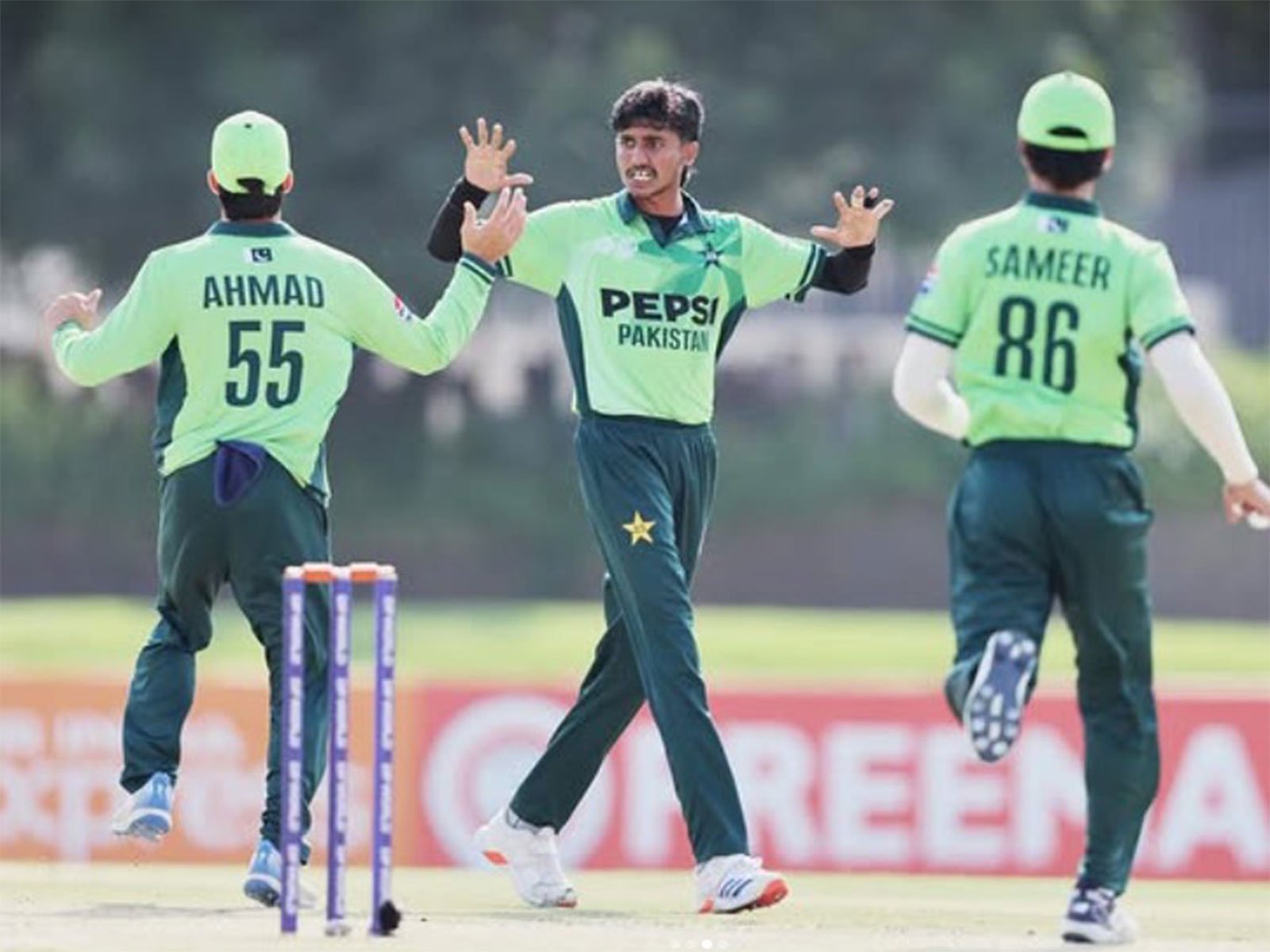 Pakistan Under-19 players celebrating (Photo: Instagram/@asiancricketcouncil)