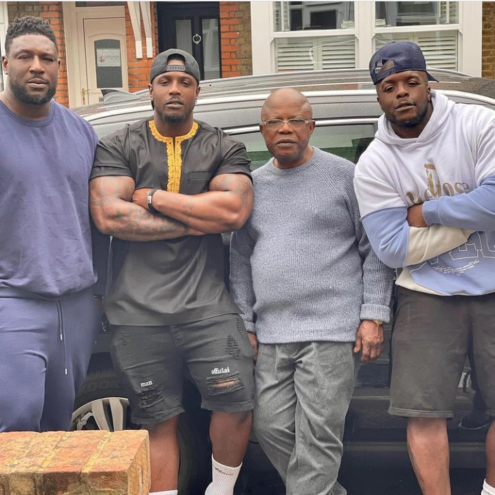 Adebayo Akinfewa, his father and brothers