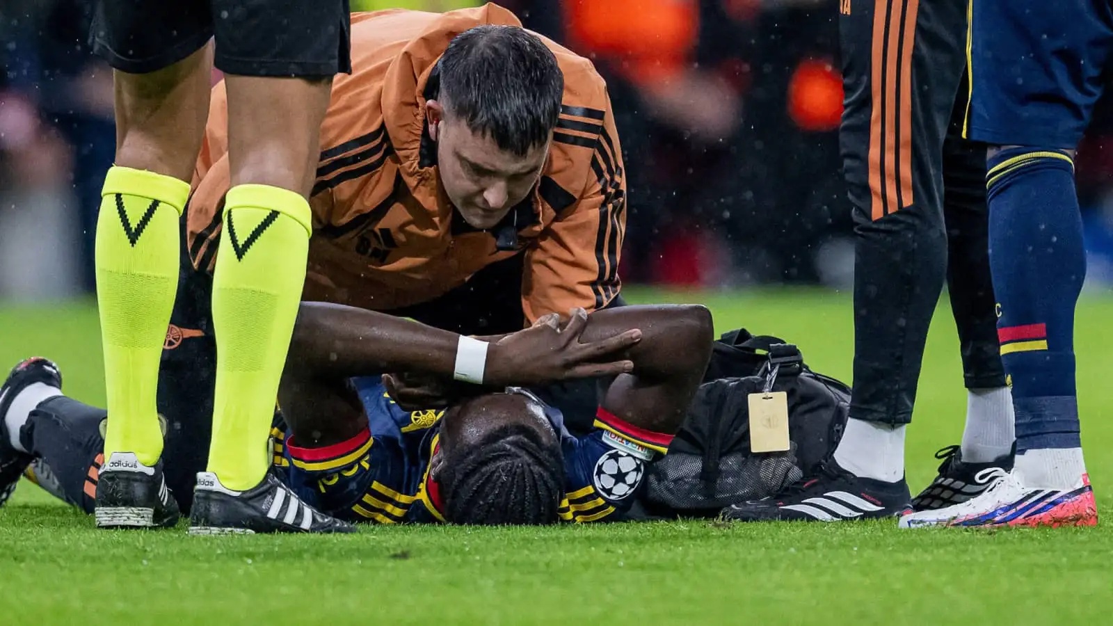 Bukayo Saka injury vs Bayern Munuch