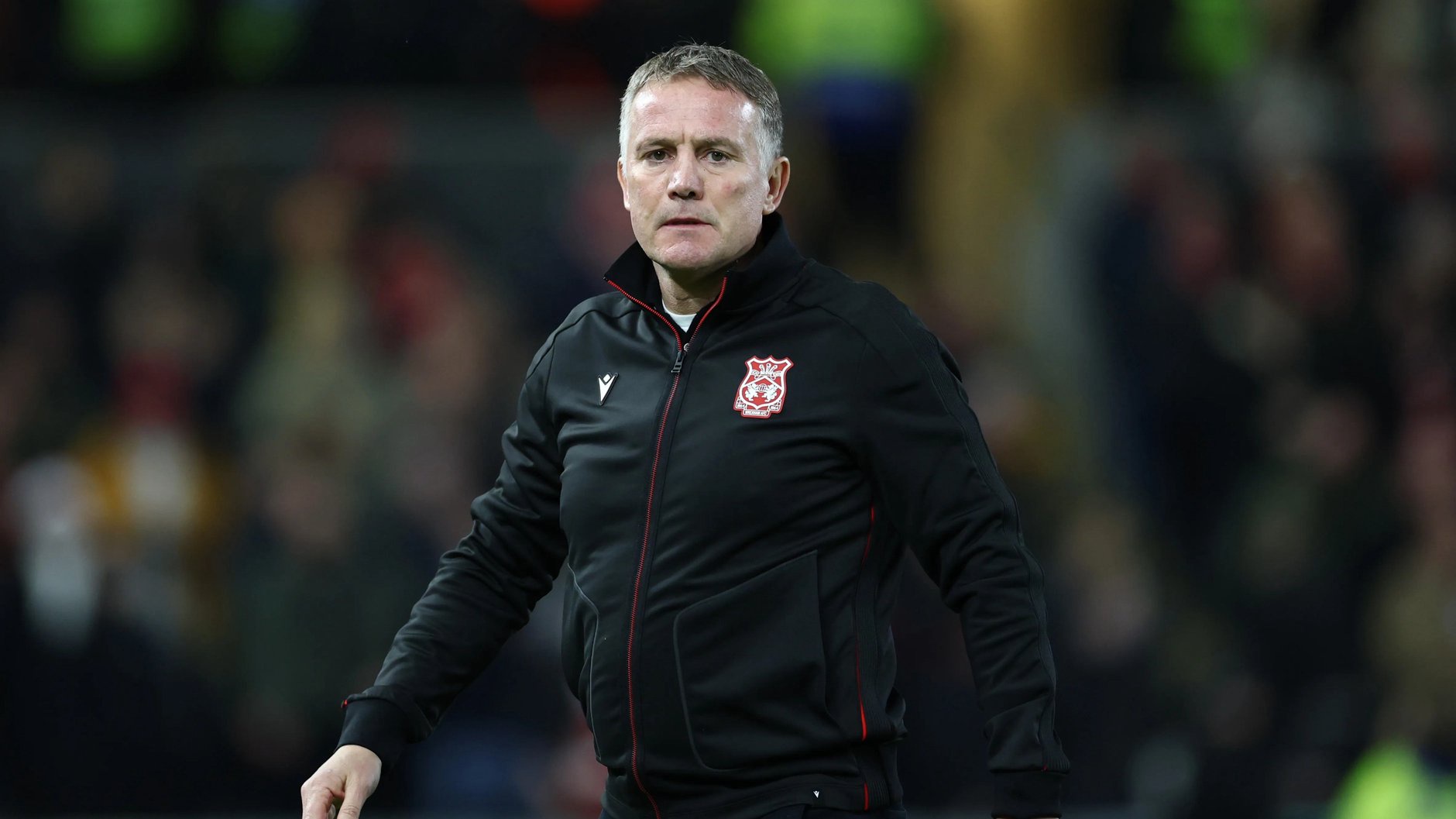 Phil Parkinson, Manager of Wrexham, looks on during the Sky Bet Championship match between Swansea City and Wrexham AFC at Swansea.com Stadium on December 19, 2025 in Swansea, Wales. 