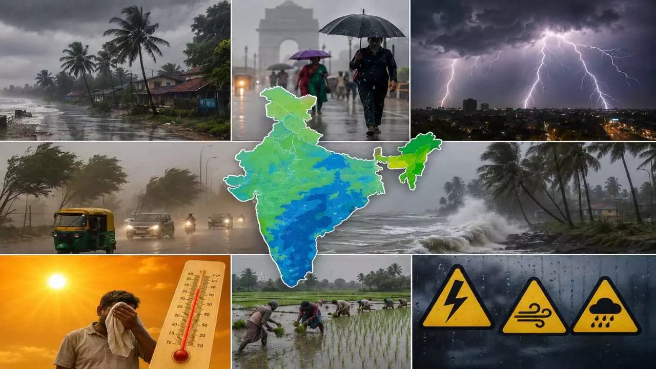 48 घंटे में देश के 7 राज्यों में मॉनसून की दस्तक! दिल्ली-NCR में आज बारिश-आंधी का अलर्ट, UP समेत 16