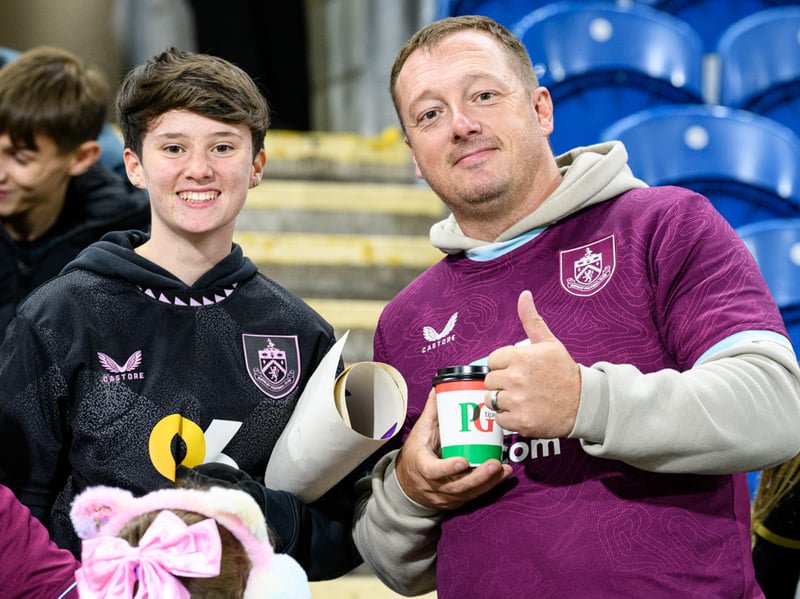 Burnley fans inside Turf Moor for the Championship fixture against Wolves. Photo: Kelvin Lister-Stuttard