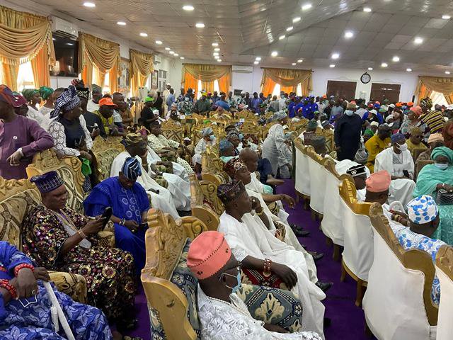 Supporters of the former governor at the event