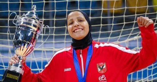 El-Khatib delivers message to Al-Ahly handball team after Zamalek win