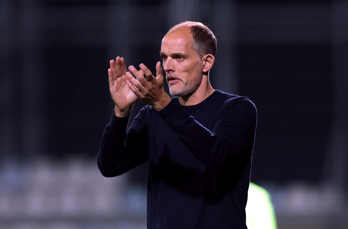 RIJEKA, CROATIA - OCTOBER 03: Thomas Tuchel, Head Coach of England, reacts during the UEFA Nations League 2026/27 group phase match between Croatia and England at Stadion HNK Rijeka on October 03, 2026 in Rijeka, Croatia. (Photo by Eddie Keogh - The FA/The FA via Getty Images)