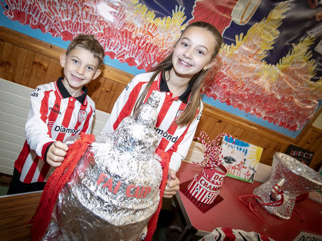 Ora and Rohan pictured during Friday's Derry City visit. (Photos: Jim McCafferty Photography)