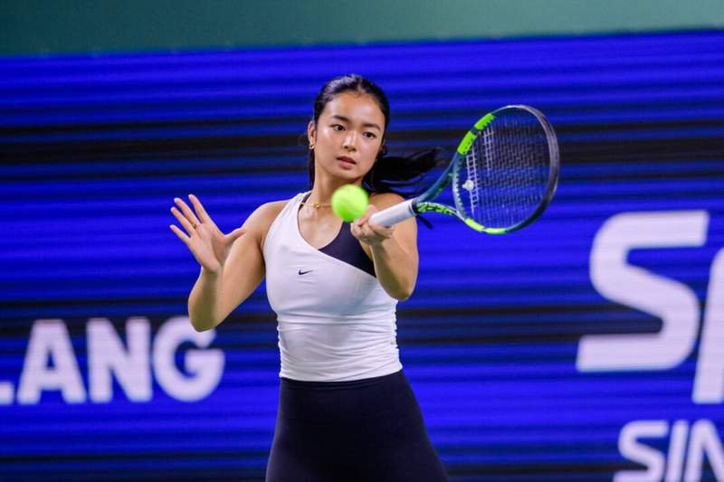 RECORD DATE NOT STATED 23rd September 2026 Kallang Tennis Hub, Singapore WTA, Tennis Damen Tennis, Singapore Open Day 3 Alexandra Eala, Philippines DavidxAsh