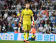 Aaron Ramsdale of Arsenal during the Premier League match between Newcastle United and Arsenal FC at St. James Park on May 07, 2023 in Newcastle up...