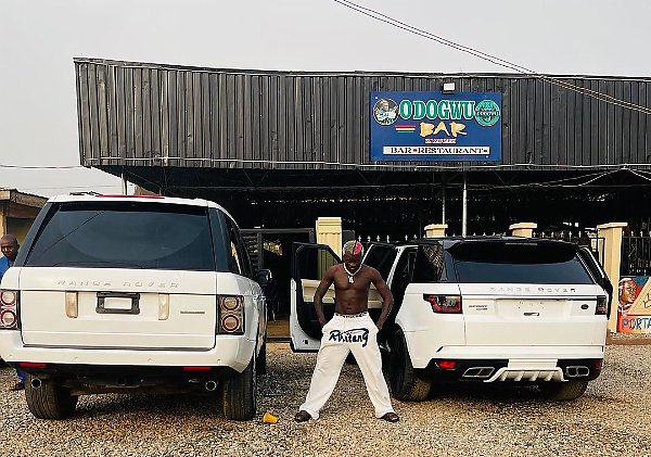 Singer Portable Shows Off His All-white Range Rover And Range Rover Sport SUVs - autojosh 