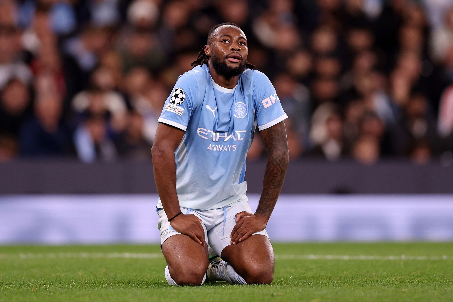 Manchester City forward Antoine Semenyo