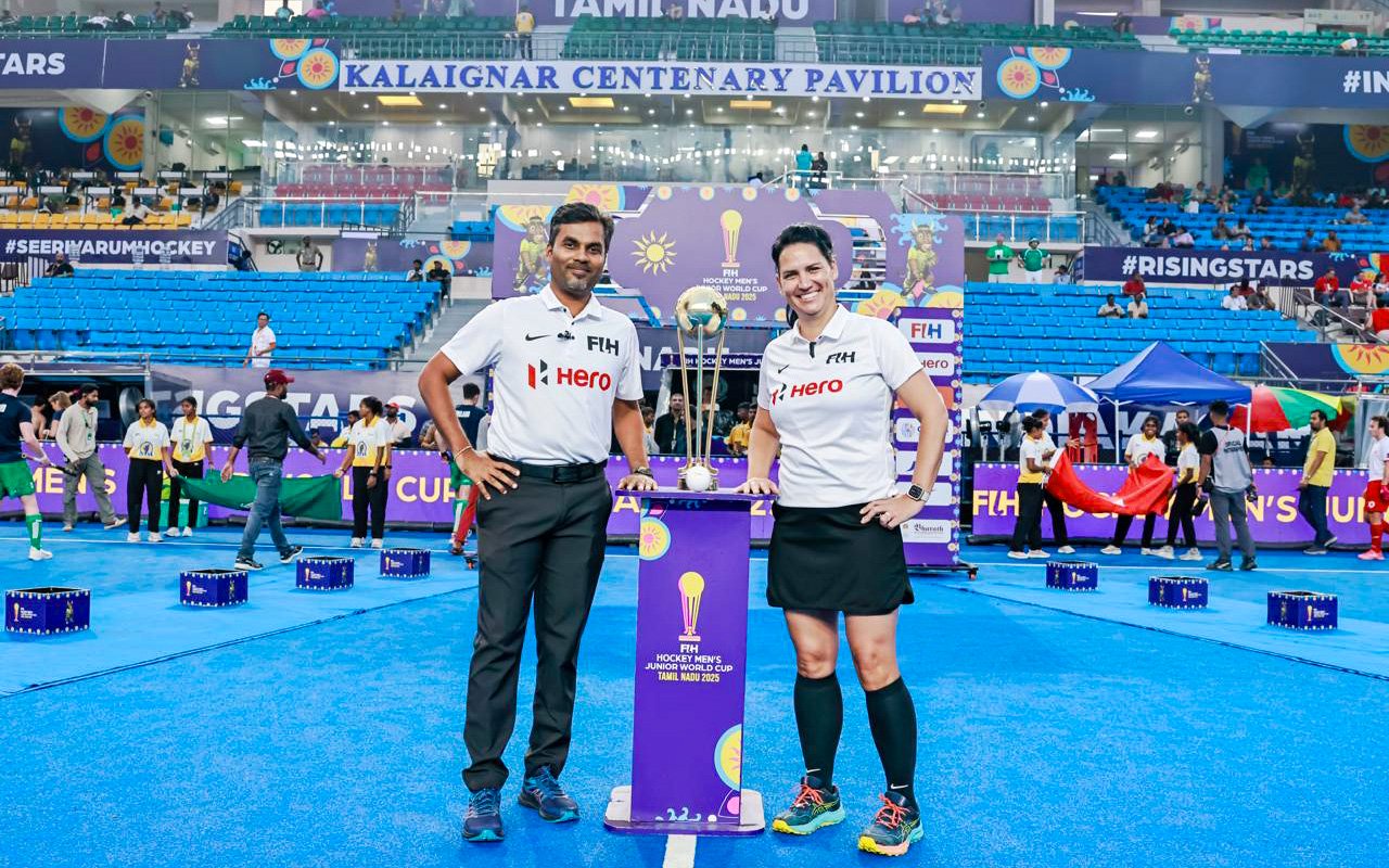 South African international hockey referee Annelize Rostron maintains her focus on the world stage as she prepares to bring her extensive experience to the 2026 FIH Hockey World Cup in Belgium and the Netherlands. Photos: Supplied