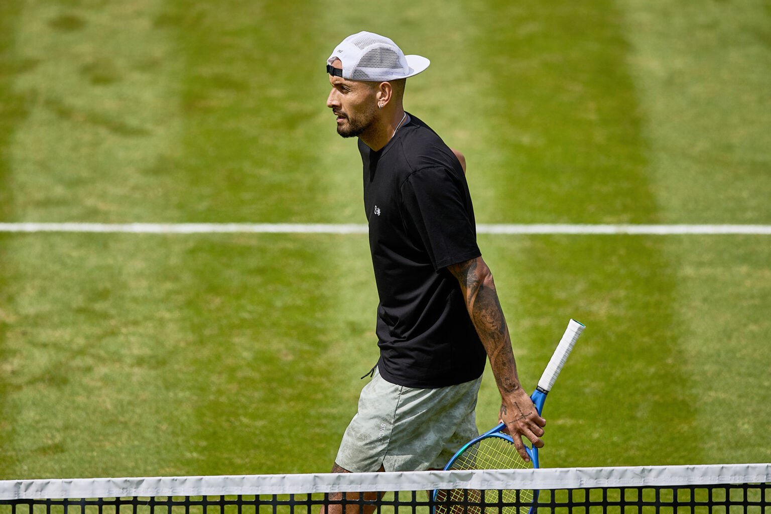 Nick Kyrgios pictured during the 2026 Stuttgart Open.