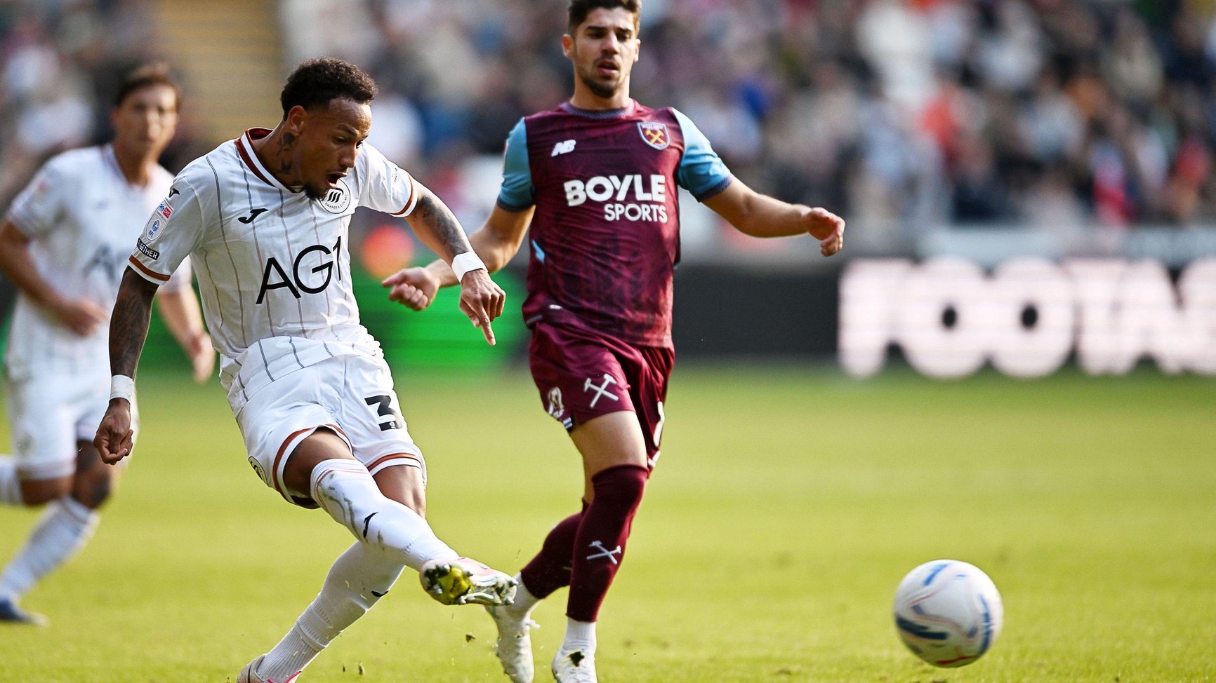Ronald in action against West Ham 
