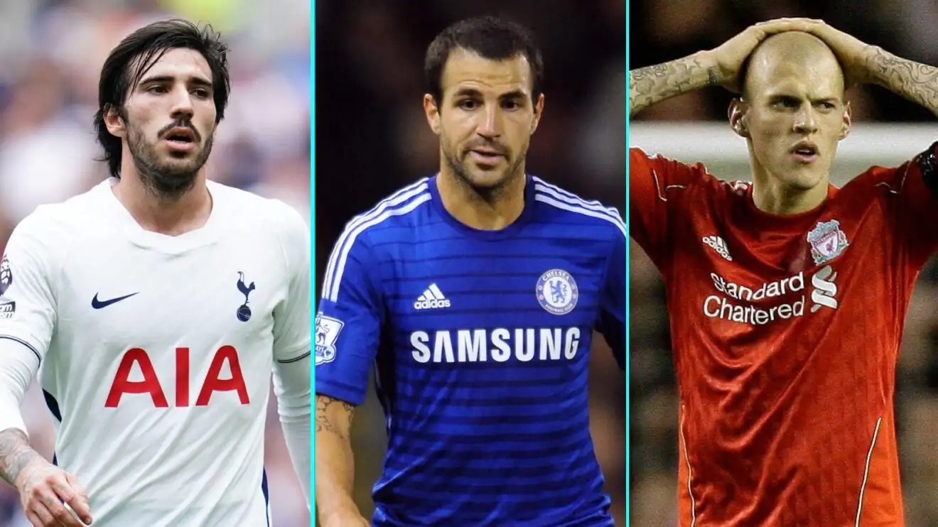 Sandro Tonali, Cesc Fabregas and Martin Skrtel