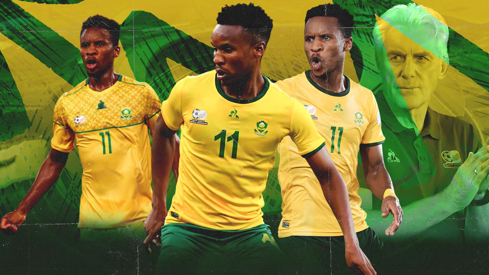 Themba Zwane, Hugo Broos of Bafana Bafana