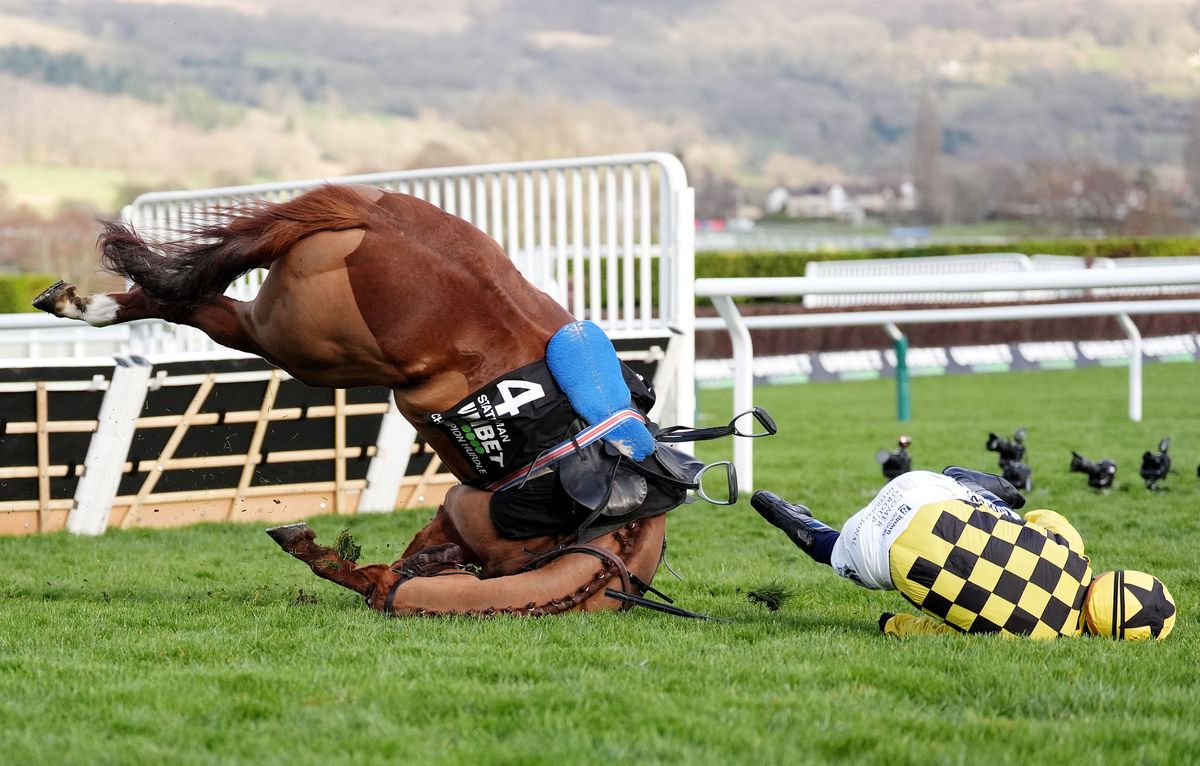State Man ridden by Paul Townend falls at the last hurdle 