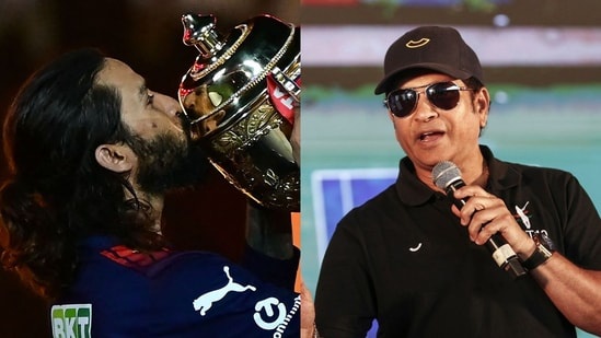 Sachin Tendulkar hails Rajat Patidar's leadership after RCB's title defence. (AFP and PTI Images)