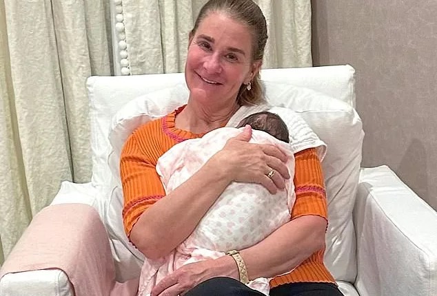 Melinda Gates uploaded a shot of her granddaughter on Friday afternoon, telling her followers there is