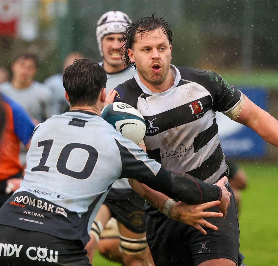 Bradley Money took the player-of-the-match plaudits for Gravesend. Picture: @JP72Photography
