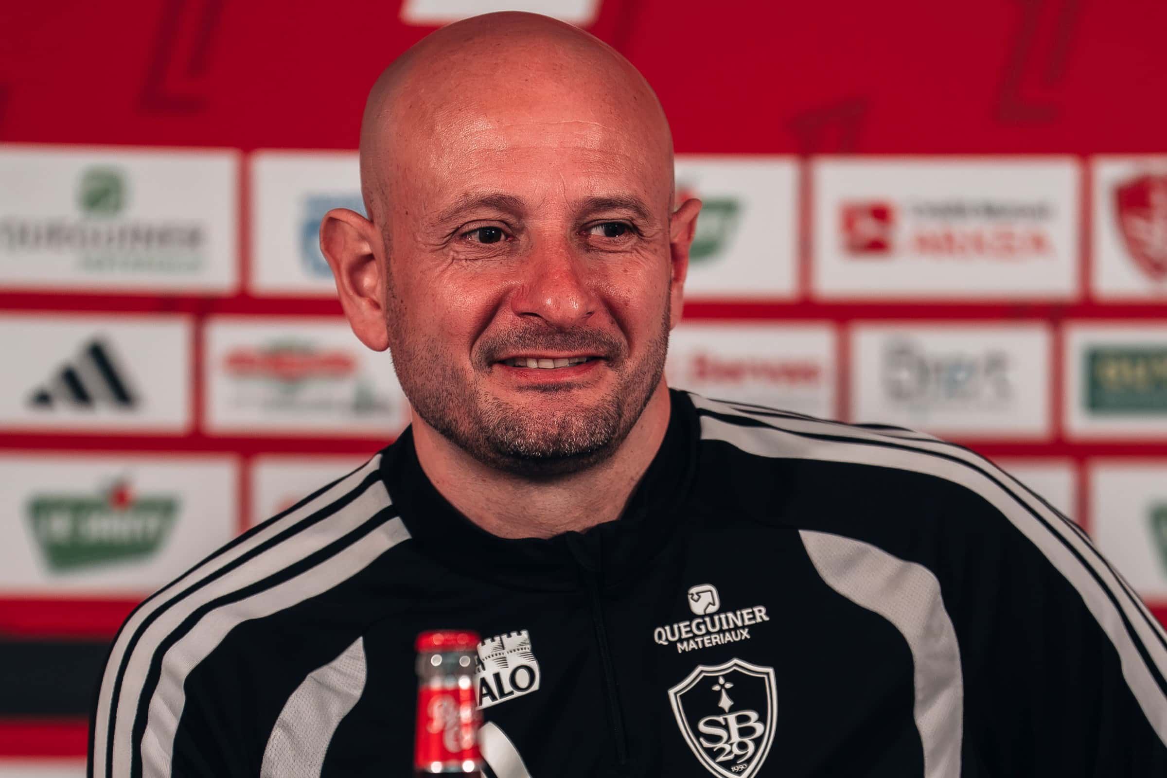 Julien Lachuer, entraîneur du Stade Brestois 29.