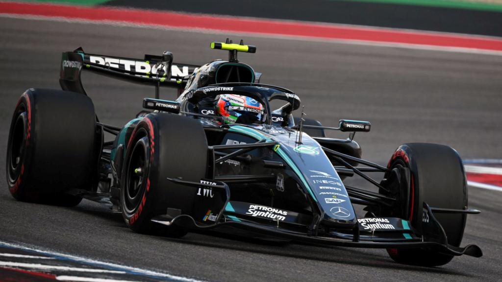 Mercedes' Kimi Antonelli during US Grand Prix final practice