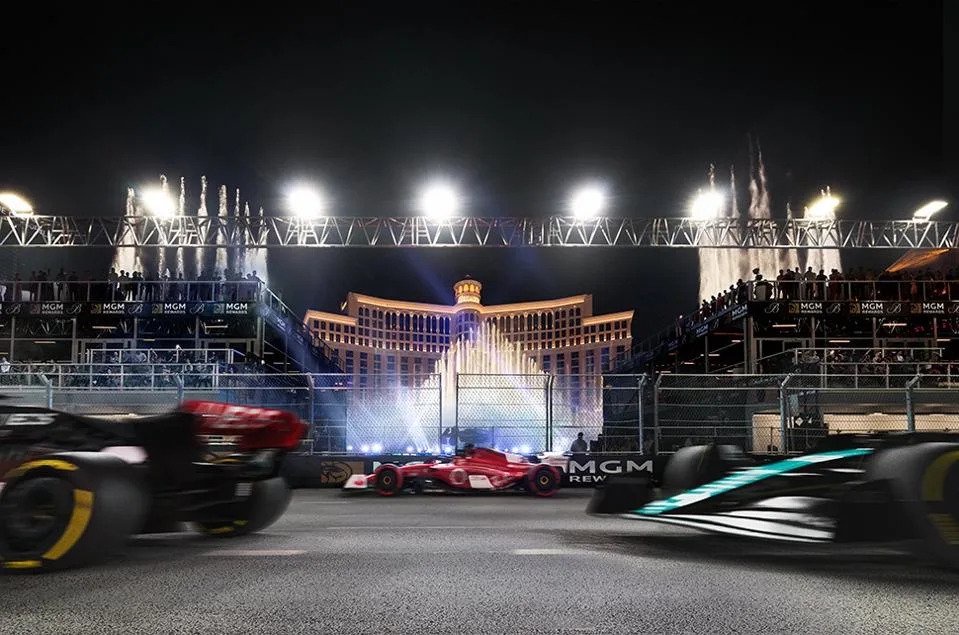 The winning view from Bellagio Fountain Club.