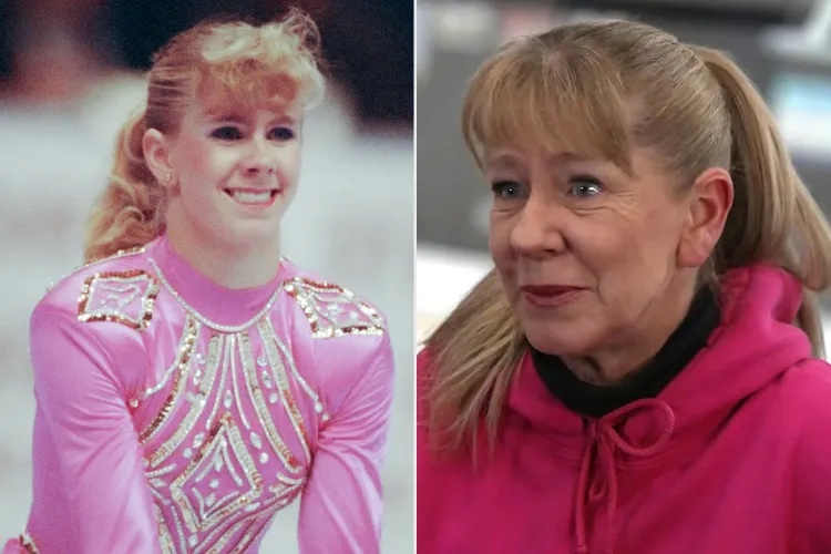 Tonya Harding of the USA performs in the fall Skate America figure skating competition held in 1991; Tonya Harding returns to the ice for Vancouver skating show