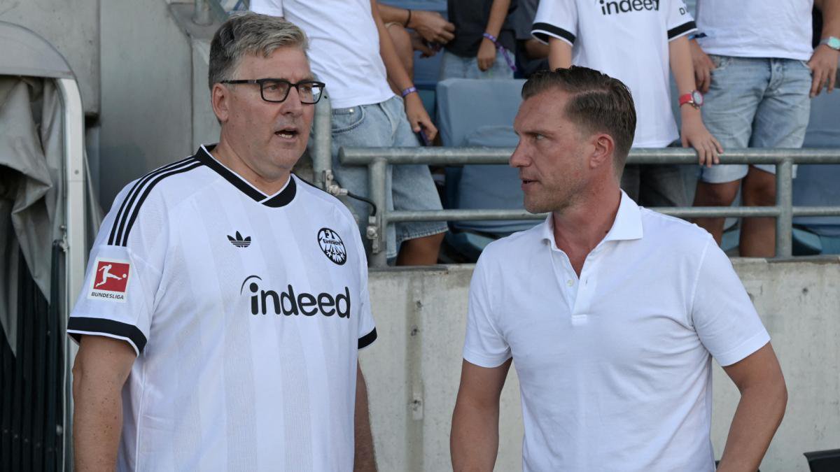 Axel Hellmann und Markus Krösche in gemeinsamen Tagen