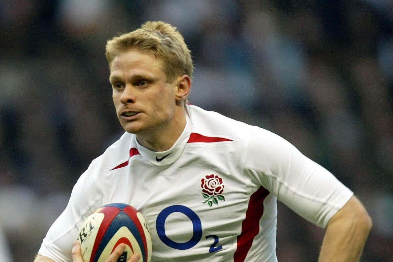 Iain Balshaw in action for England (David Davies/PA).