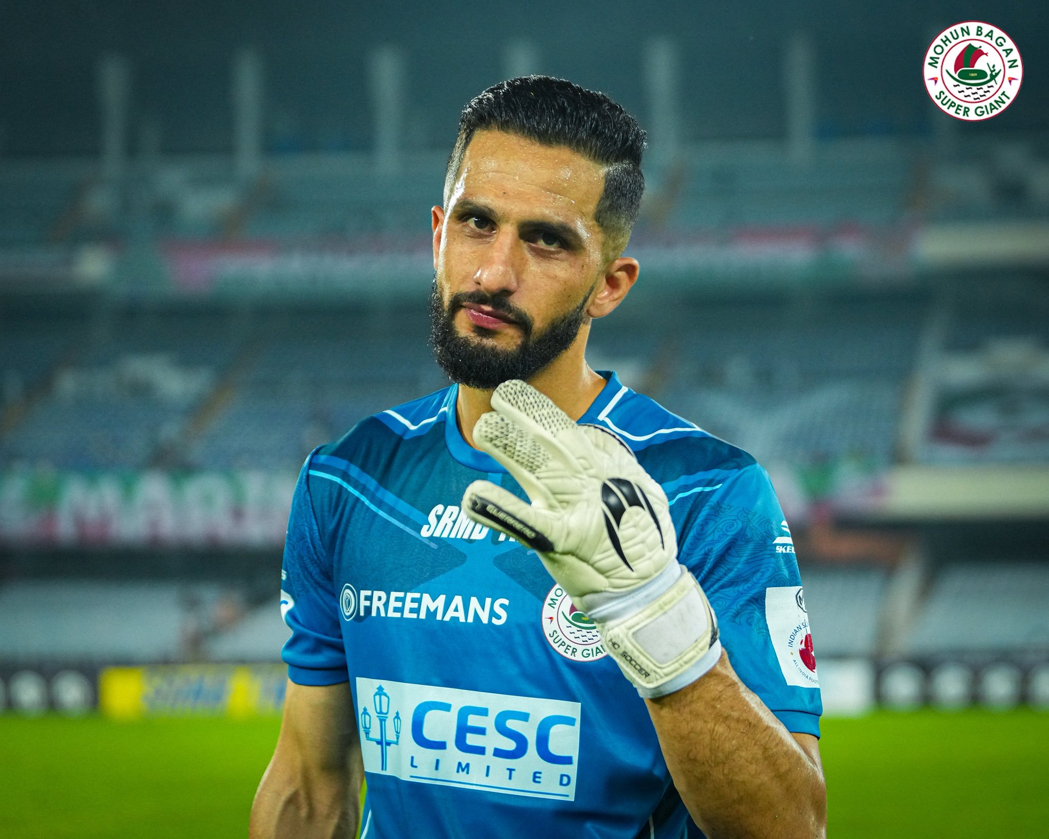 Vishal Kaith's busy evening was proof of how Mohun Bagan's first home game in ISL13 went. (@mohunbagansg on X)