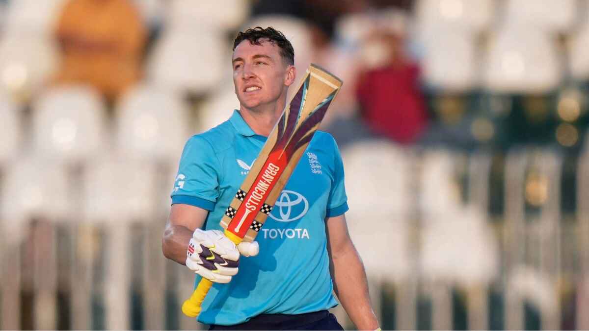 England’s Harry Brook made history with a brutal innings in Rawalpindi but ended on the losing side.