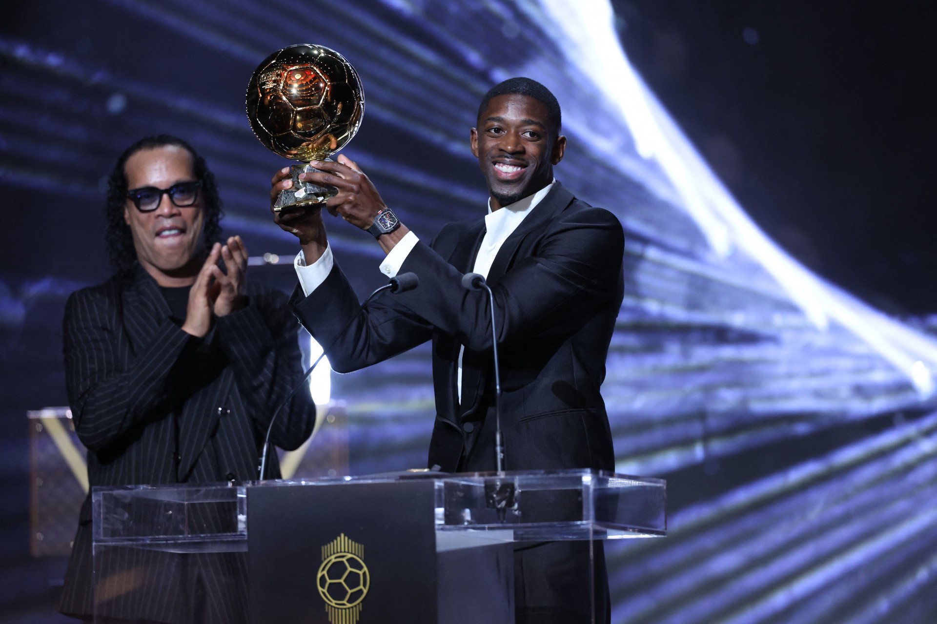 Dembélé faturou a Bola de Ouro 2025 após grande temporada, quando conquistou a Liga dos Campeões pelo PSG - Franck Fife / AFP