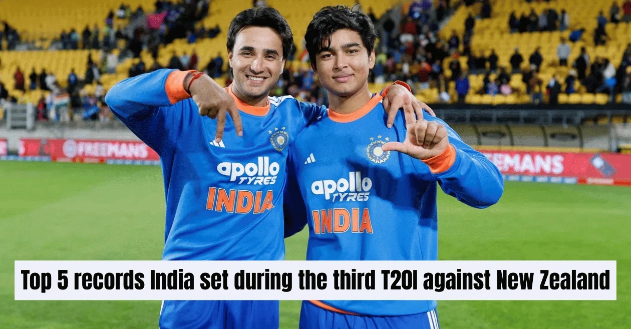 Top 5 records set by India during their thumping win in NZ vs IND 2026 3rd T20I