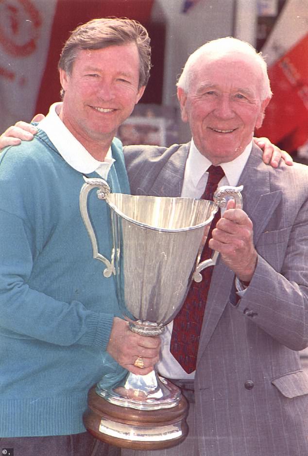 When Sir Alex Ferguson (left) came into the club, he had the standards already ingrained in him - and took United back to the top as Sir Matt Busby (right) had before him