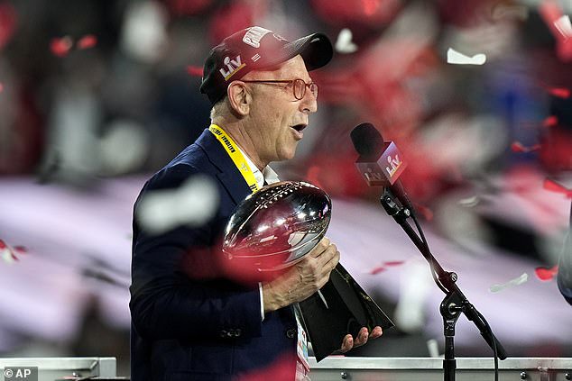 Manchester United co-owner Joel Glazer celebrates Super Bowl glory in 2021 when his beloved Tampa Bay Buccaneers beat the Kansas City Chiefs