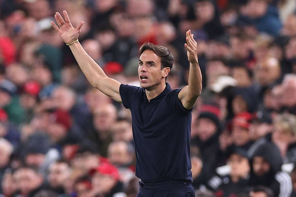 LIVERPOOL, ENGLAND - OCTOBER 20: Inigo Perez, Manager / Head Coach of Villarreal CF during the UEFA Champions League 2026/27 League Phase MD3 match between Liverpool FC and Villarreal CF at Anfield on October 20, 2026 in Liverpool, United Kingdom. (Photo by Robbie Jay Barratt - AMA/Getty Images)
