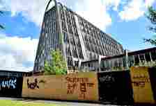 The Toast Rack, also known as the Hollings Building, now lies derelict