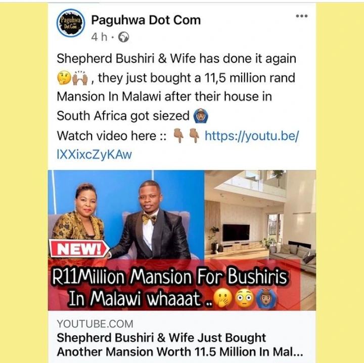 Prophet Bushiri Have Just Bought R11 5million Massiion In Malawi Style You 7