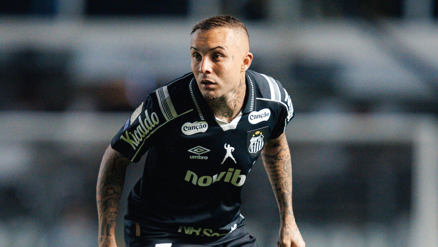 Cebolinha durante jogo - Foto: Raul Baretta/ Santos FC.