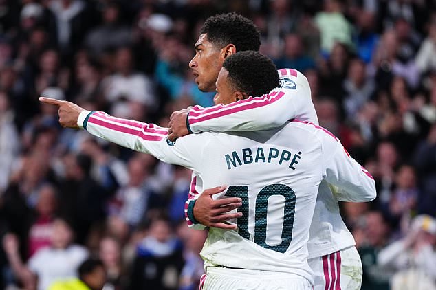 Kylian Mbappe showed brilliant footwork to double Real Madrid´s lead ahead of the break (Manu Fernandez/AP)
